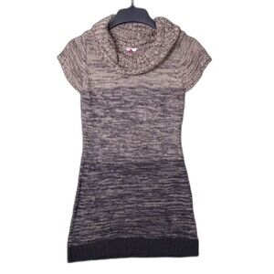 L.E.I. Sweater Medium Brown Multicolored Sleeveless Soft #046